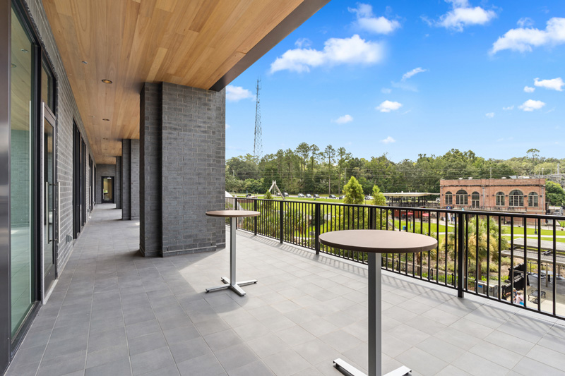 The balcony at the Parkview